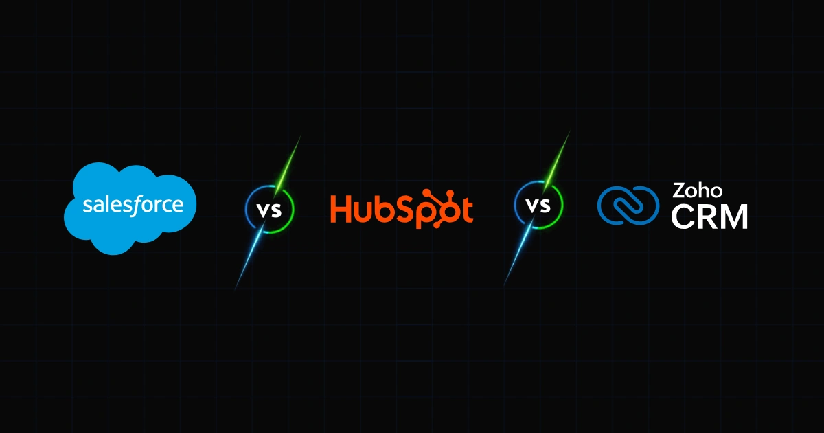 Salesforce HubSpot vs Zoho CRM Test