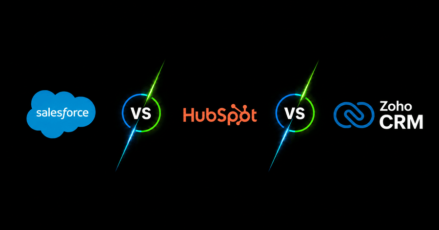 Salesforce vs Hubspot vs Zoho CRM
