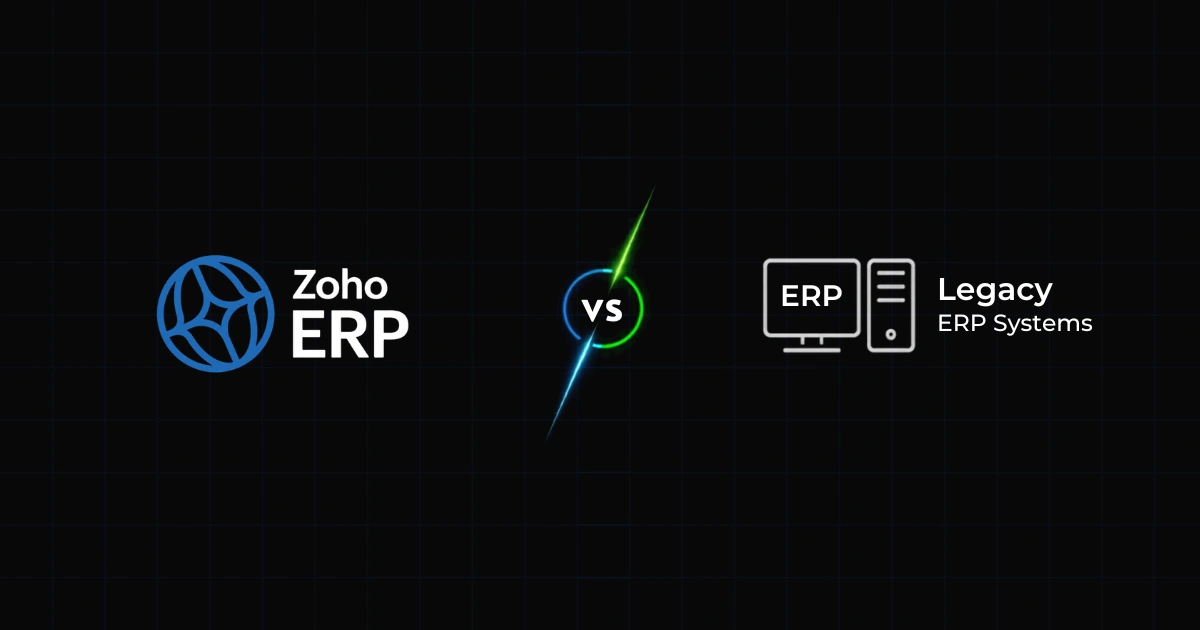 Zoho ERP Legacy ERP Test