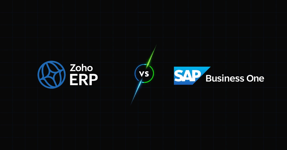 zoho erp sap business one comparison